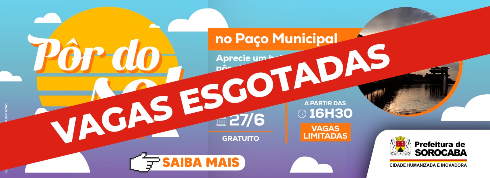 Por do Sol no Paço Municipal